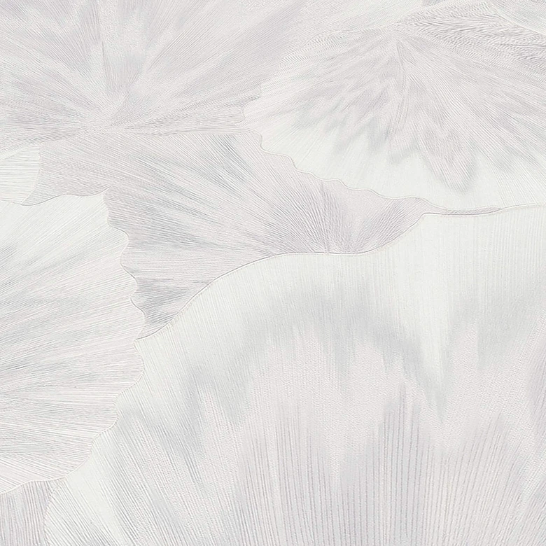 Non-woven tapet med grafiska prov i vitt 