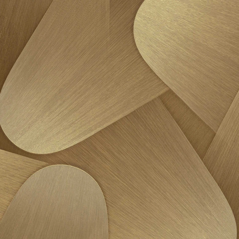 Papier peint graphique Elysium or 