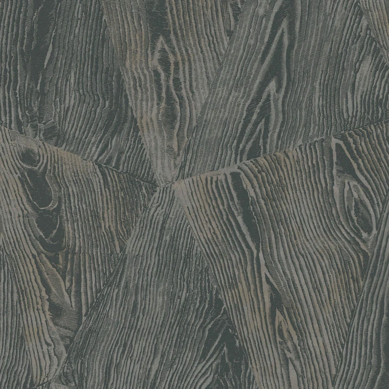 Holztapete Opus schwarz 