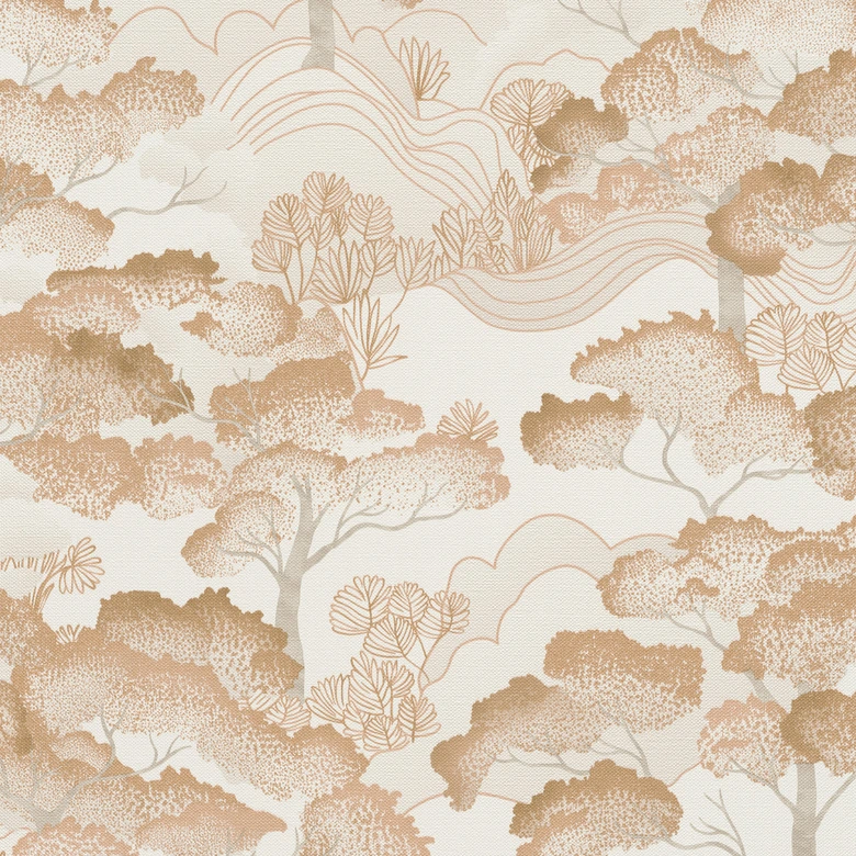 Tapeta flizelinowa GOLDEN GROVE Elle Decoration 4, terakota 