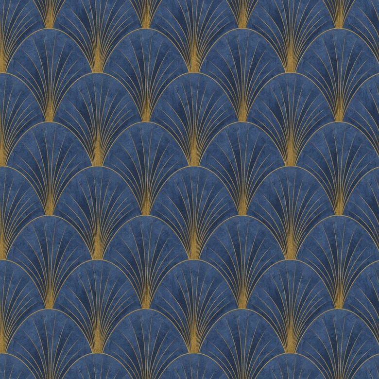 Non-woven tapet AVANTGARDE Elle Decoration 4, blå 