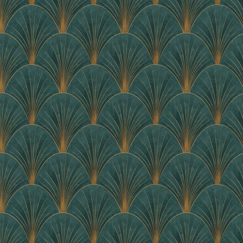 Tapeta flizelinowa AVANTGARDE Elle Decoration 4, petrol 