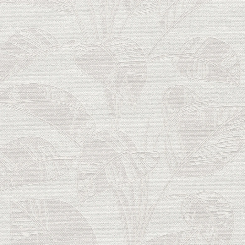 Tapeta z motywem liści Opus kremowa 