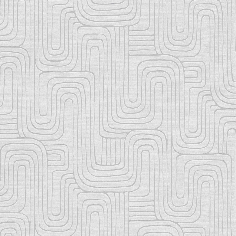 Graficzna tapeta Opus w kolorze szarym 