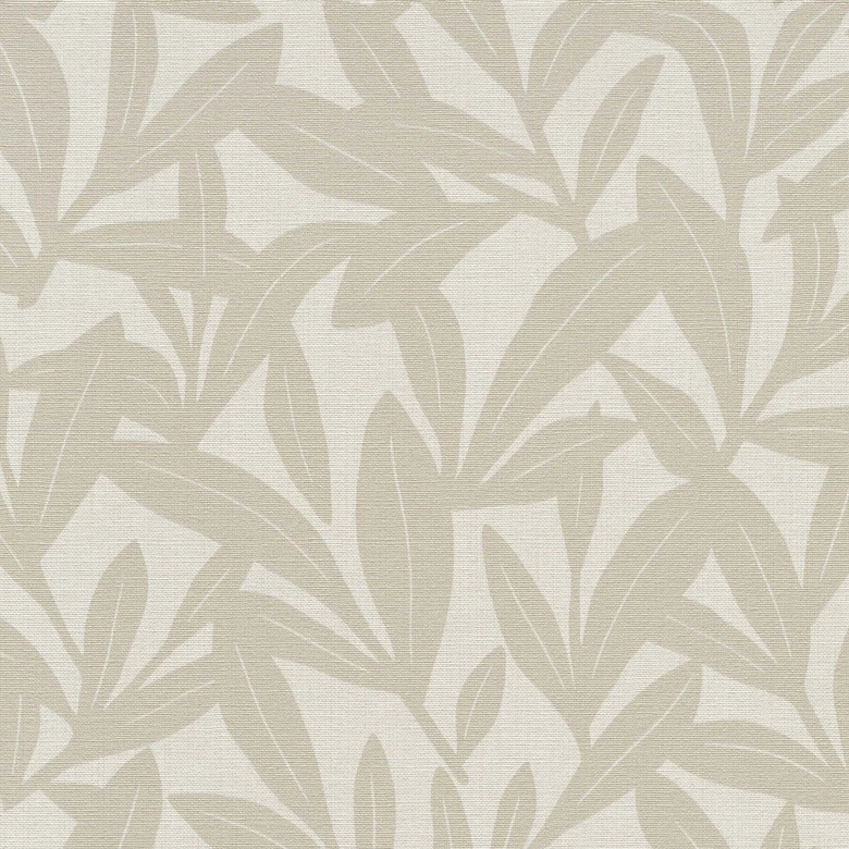 Vliestapete, Blumenmotivtapete La Terrasse taupe, creme 
