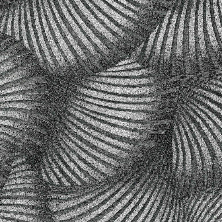 Guido Maria Kretschmer Grafiktapete Twill Fashion for Walls 5 silber 