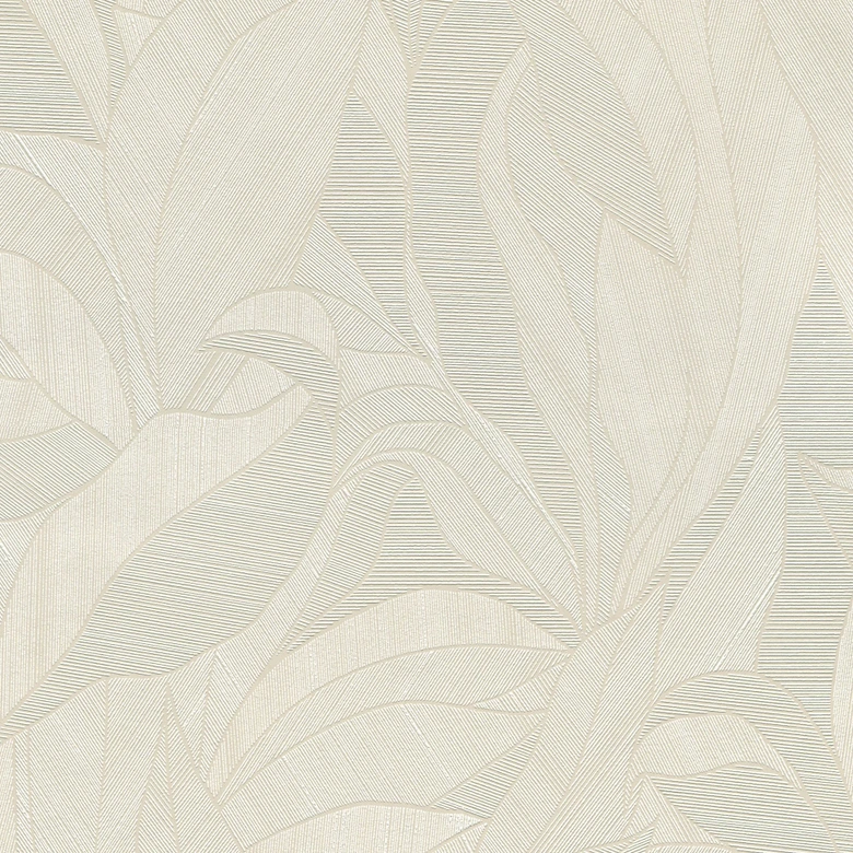 Vliestapete, Blättermotivtapete Cameo creme 