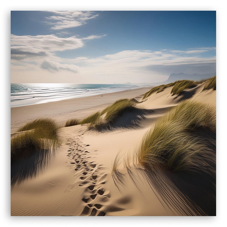 Leinwandbild Strand Meer Düne 