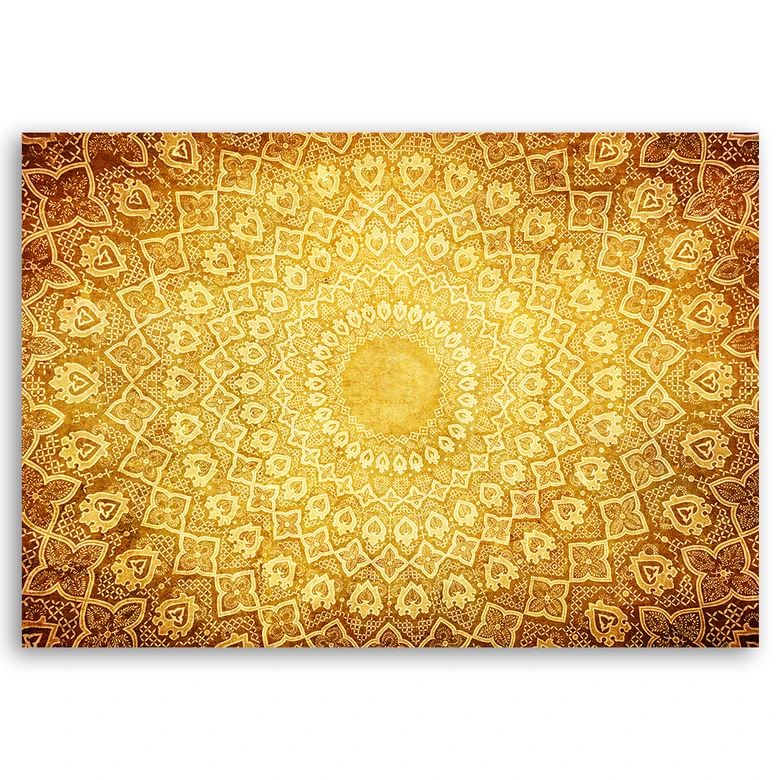 Leinwandbild, Gold Mandala Abstraktion 