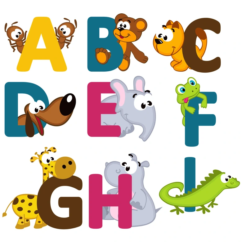 Sticker mural - Prénom alphabet (anglais) 