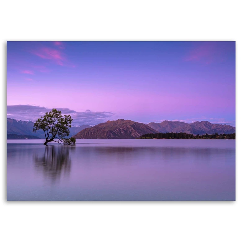 Leinwandbild, Baum auf einem See 
