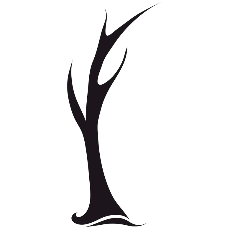 Sticker mural - Arbre 3 (bicolore) 