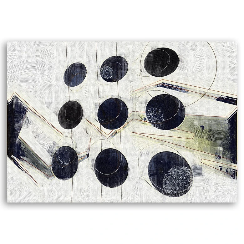 Leinwandbild, Abstrakt Kreise 3d 