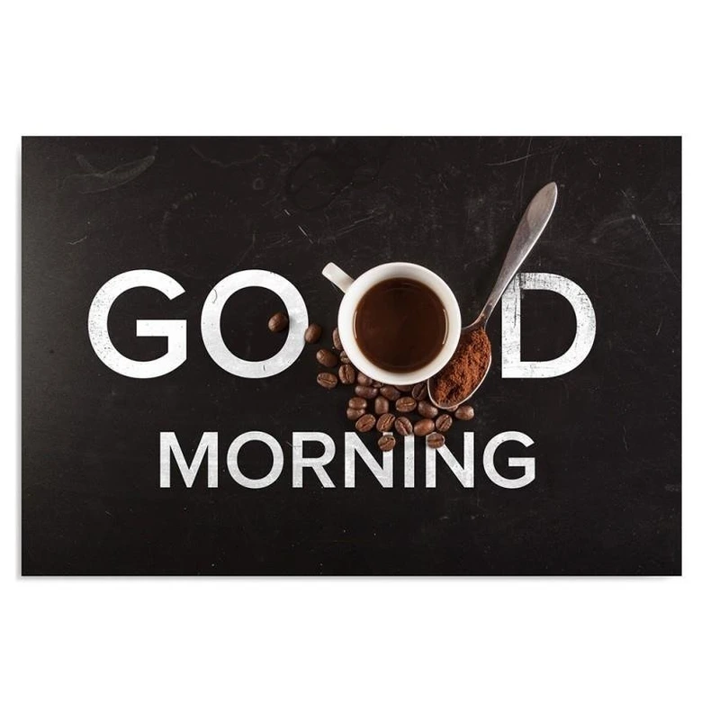 Leinwandbild, Guten Morgen Kaffe 