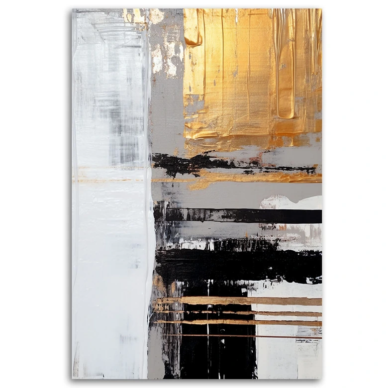 Leinwandbild, Goldene Abstraktion 