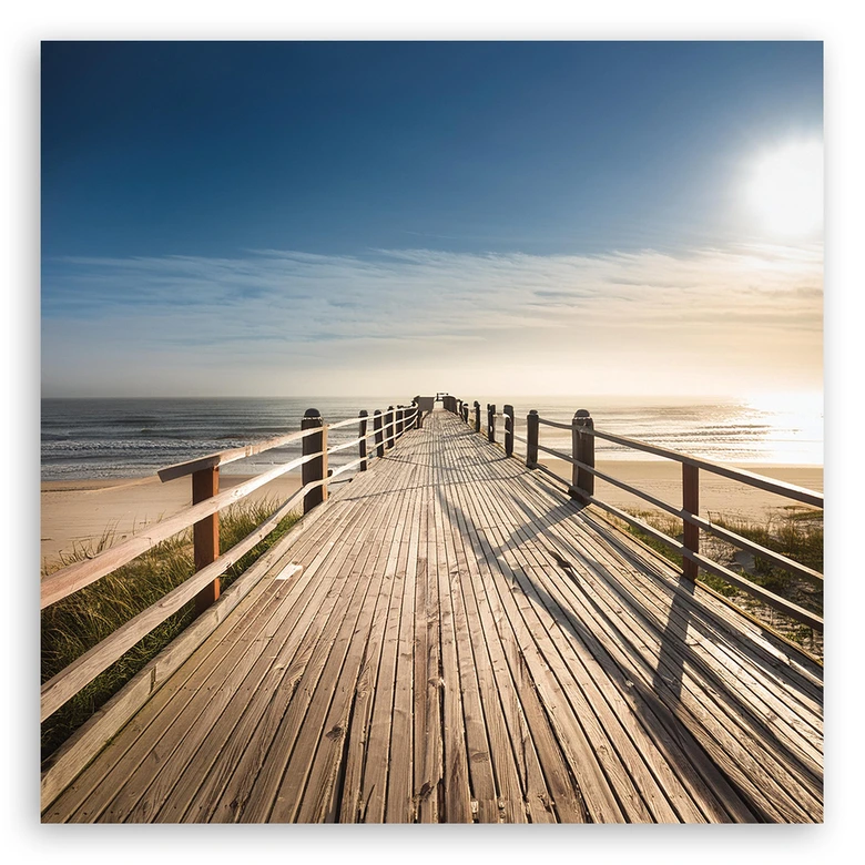 Leinwandbild Strand Meer Natur 