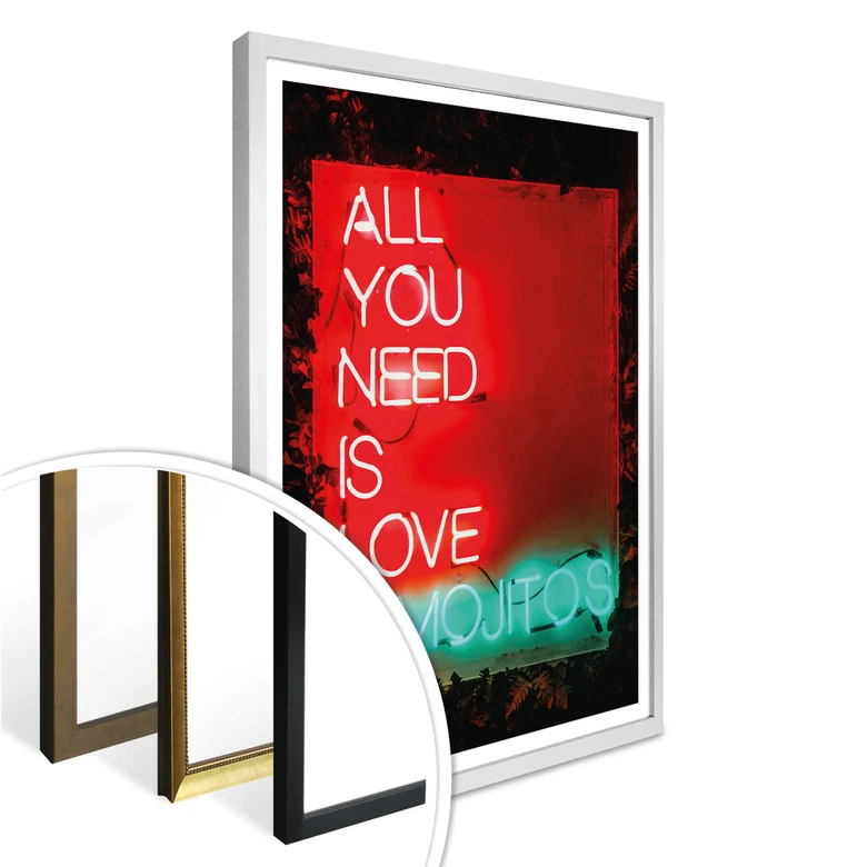 Poster All you need is Love and Mojitos 