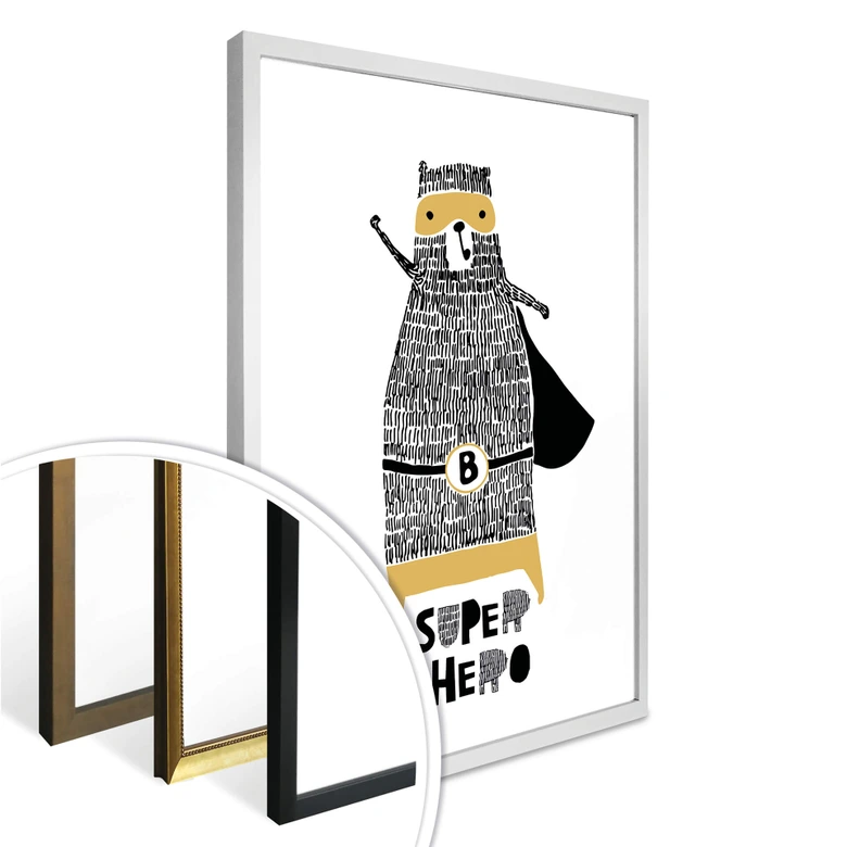 Poster - Bärenstarker Superheld 