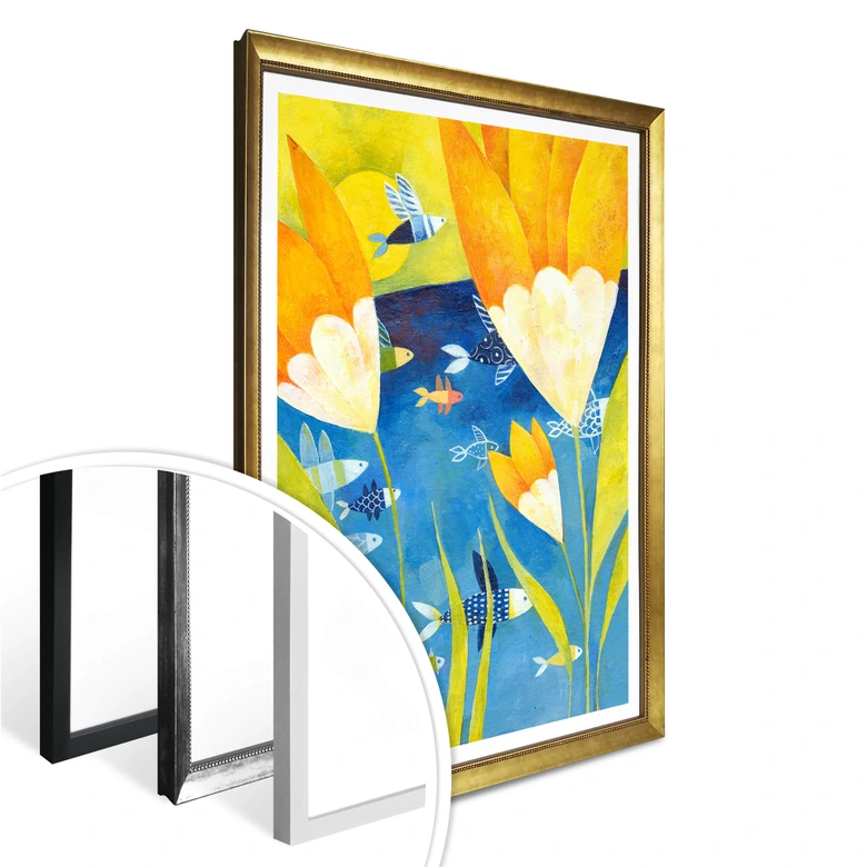 Poster Blanz - Gelbe Tulpen 