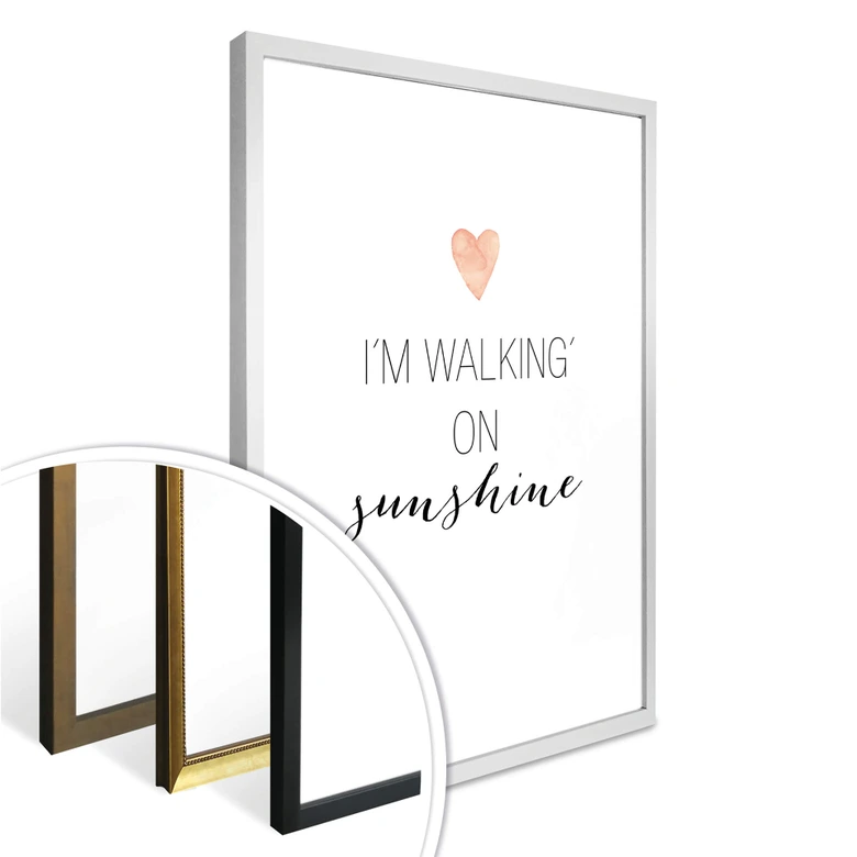 Poster Confetti & Cream - I'm walking on sunshine 