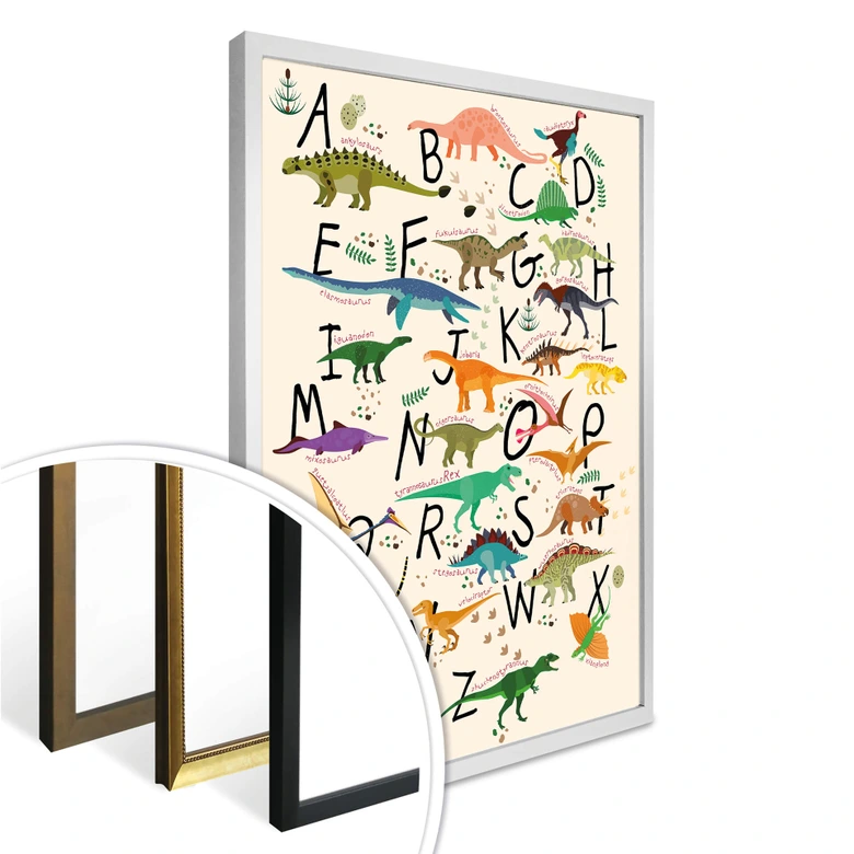 Poster Dinosaur Alphabet 