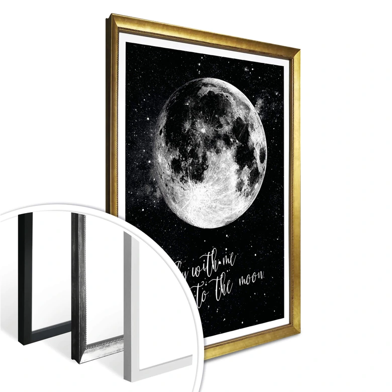 Poster Fly with me to the Moon 