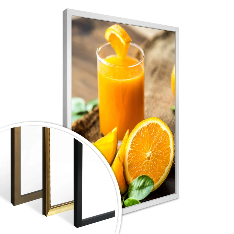 Plakat Świeży sok pomarańczowy 