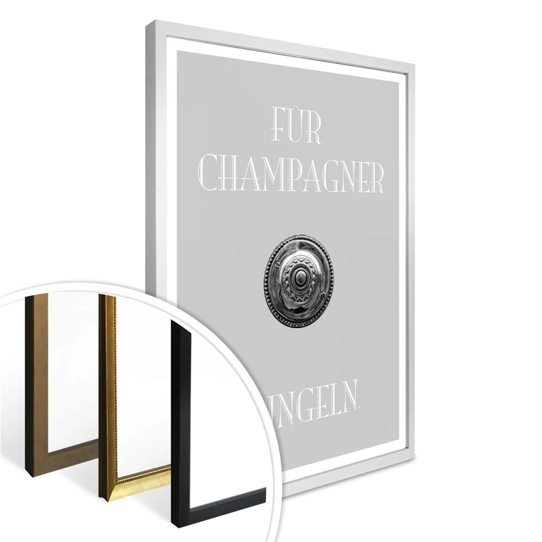 Poster Für Champagner klingeln 