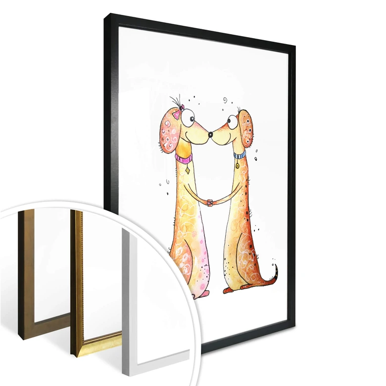Poster Hagenmeyer - Verliefde Teckel 