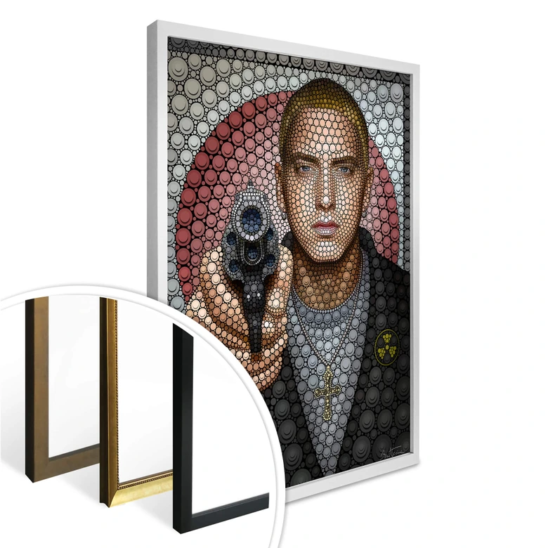 Poster Ben Heine - Circlism: Eminem 