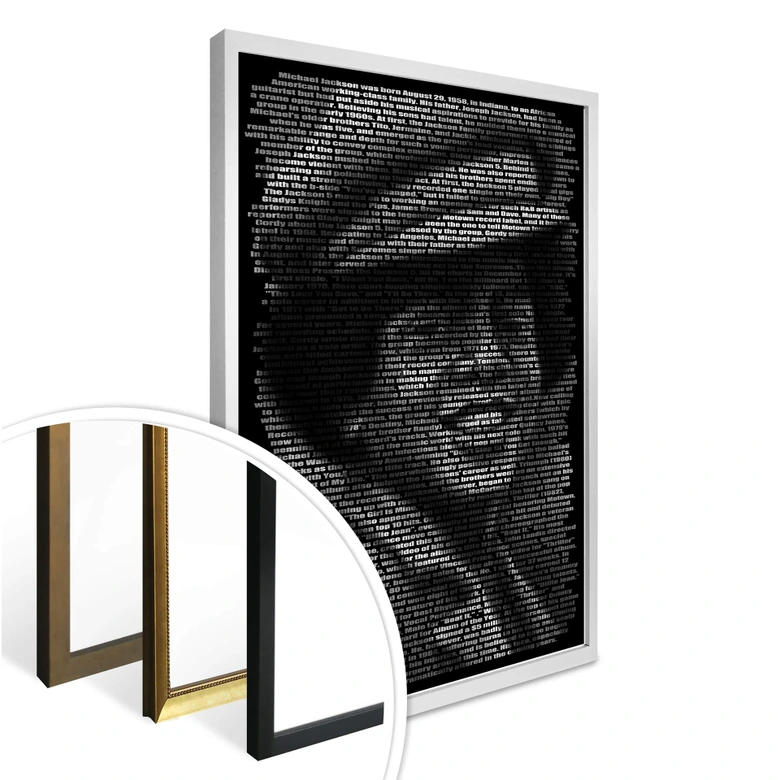Poster Heine - Michael Jacksons Biographie 