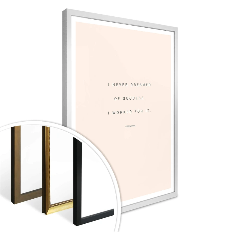 Poster - I never dreamed of Succes 