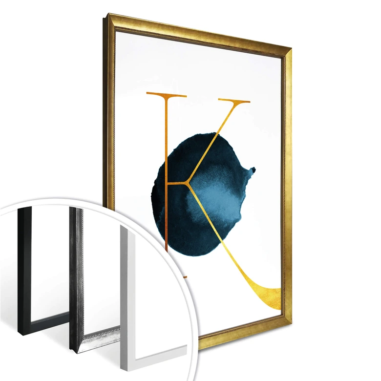 Poster – Een Gouden letter K 