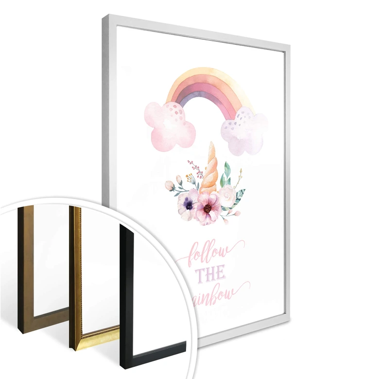 Póster Kvilis - Sigue el arco iris - Arco iris en el paraíso 