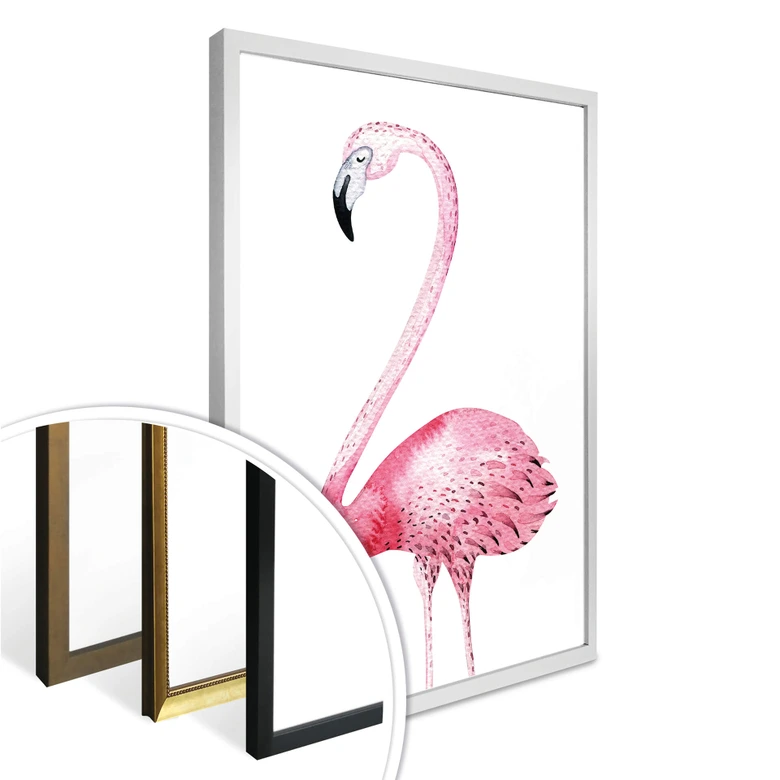 Poster Kvilis - Pink Flamingo 01 