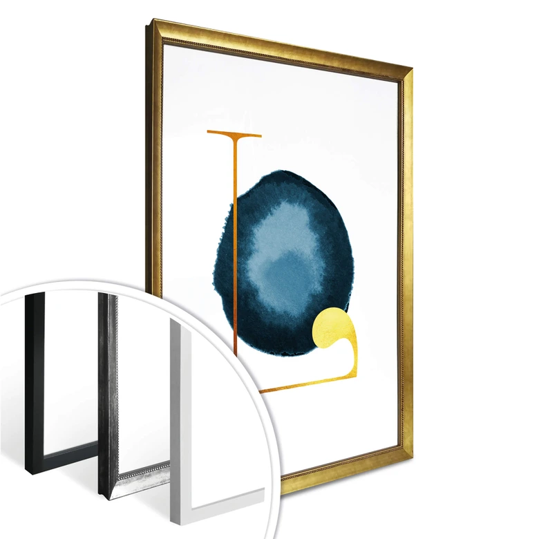 Poster – Een Gouden letter L 