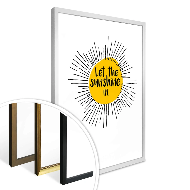 Poster Let the sunshine in 
