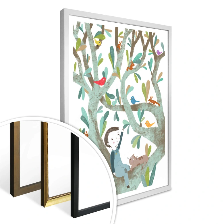 Poster Loske - In de boom 01 