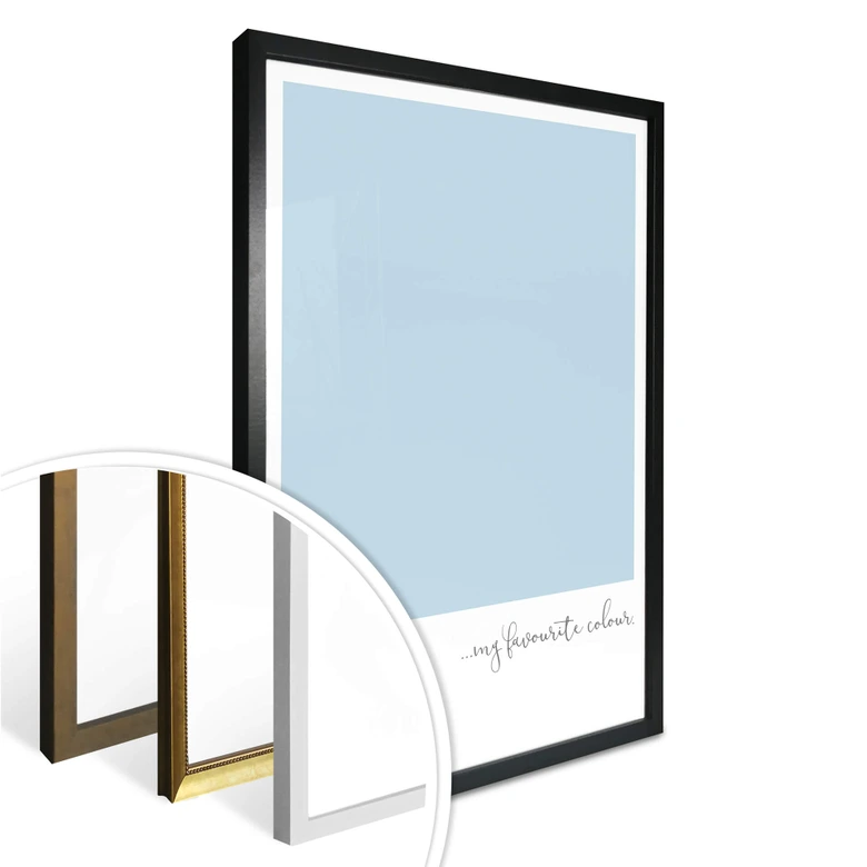 Poster My favourite colour - pastell blue 