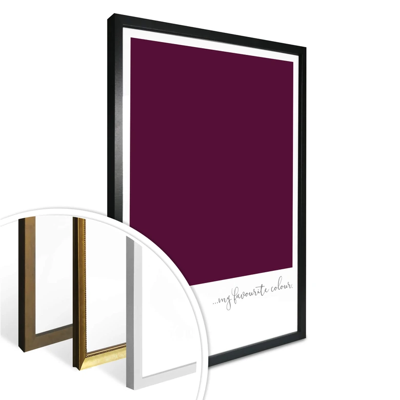 Poster My favourite colour - purple 