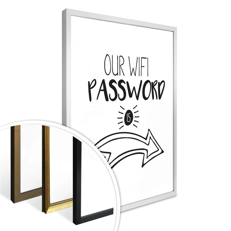 Poster Our Wifi Password 
