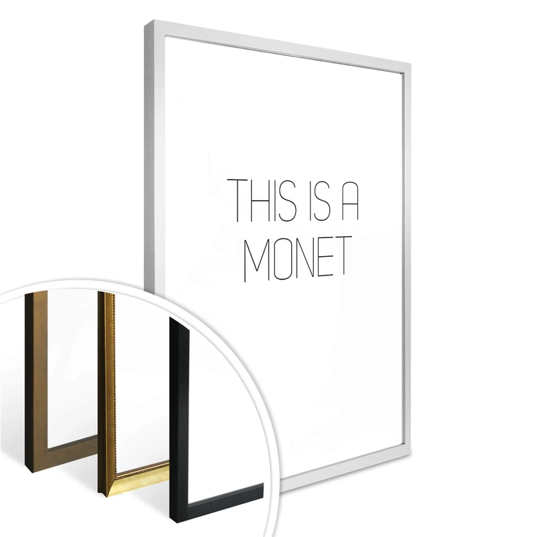 Póster premium This is a Monet 