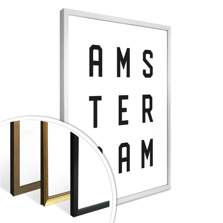 Poster - Typographie Amsterdam 