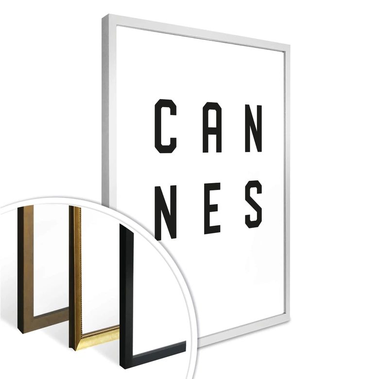Poster - Typografi Cannes 