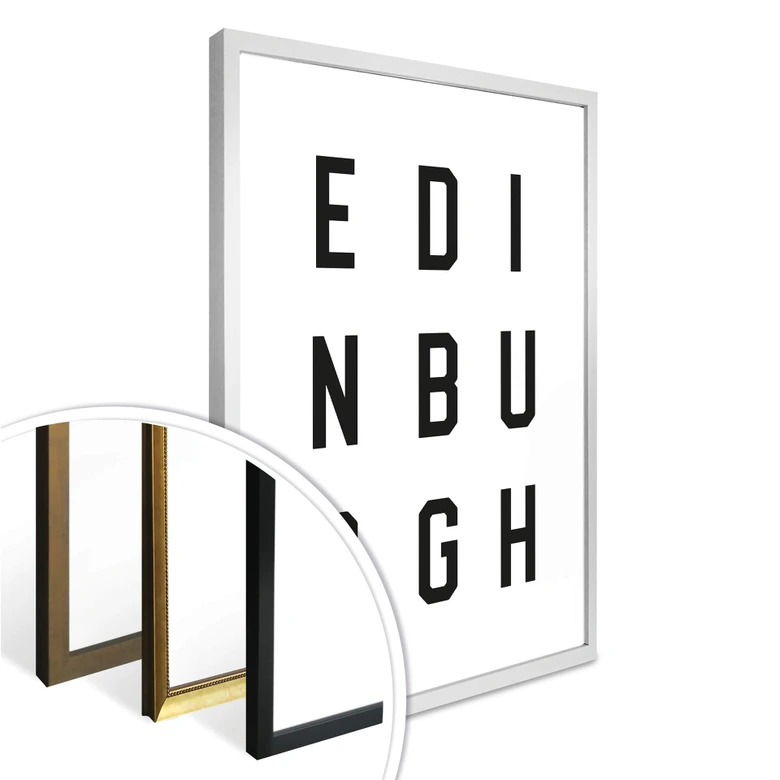 Poster - Typographie Edinburgh 