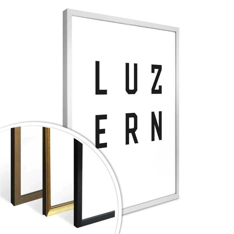 Poster - Typographie Luzern 