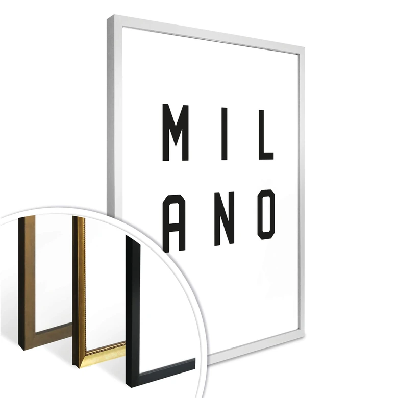 Poster - Typographie Milano 