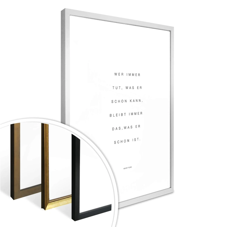 Poster Wer immer tut was er schon kann 