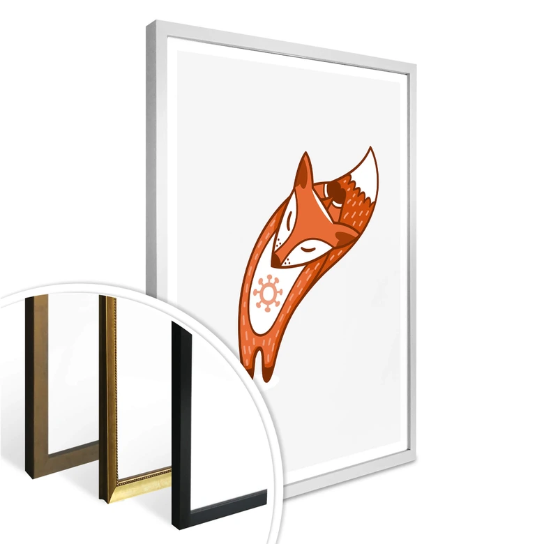 Poster - Yoga fox 01 