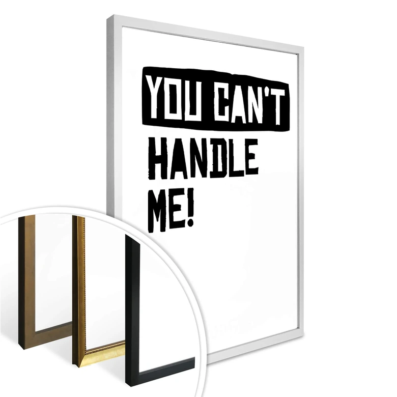Poster You can't handle me 
